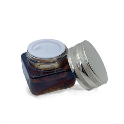 تخصيص عبوة تجميل فارغة عبوة كريم زجاجي حاوية 55 * 76mm