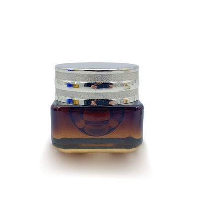 تخصيص عبوة تجميل فارغة عبوة كريم زجاجي حاوية 55 * 76mm