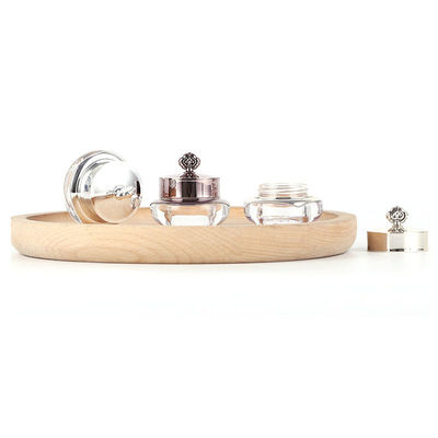مغطاة مخصصة PMMA وعاء التعبئة التجميلية الصغيرة 30ml-500ml