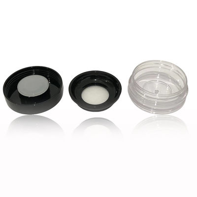 مخصصة 8 غرام بلاستيكية واضحة فارغة مسحوق فضفاض 32.8 * 68.4mm