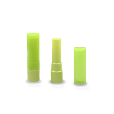 أنبوب مرطب شفاه بلاستيكي أخضر قابل للتخصيص 19*80ملم