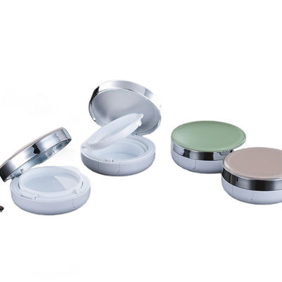 قابلة لإعادة التعبئة Dewy Finish Round Compact Powder Cushion Foundation Case لتغطية خفيفة إلى متوسطة