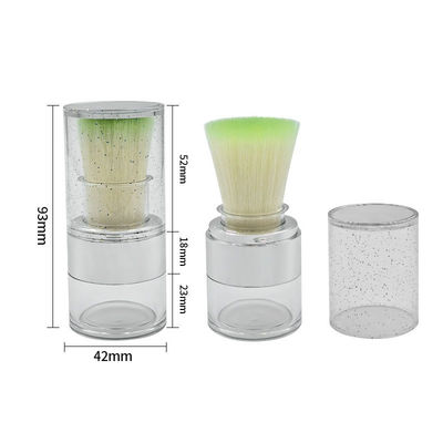 15g Twist Open Clear Loose Powder Case للاستخدام المستدام للشعار المخصص